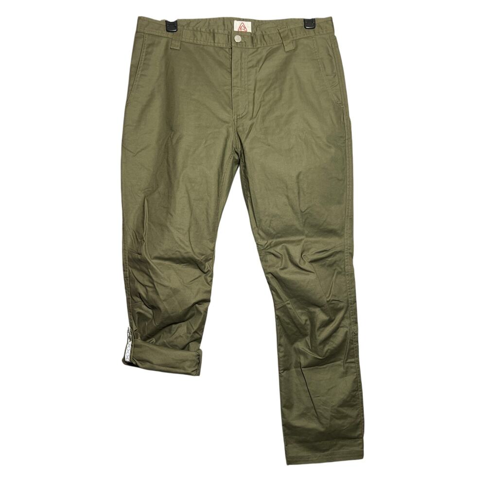 LIVSN Flex Canvas Original Fit Pants MENS 36x30 Olive Utility Hiking NWT